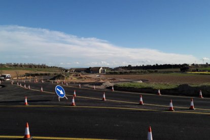 El enlace de la nueva ronda con la carretera C-12 de Àger. 