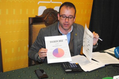 Marc Solsona va presentar el pressupost del 2019.