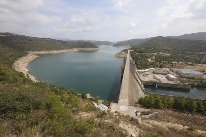 El pantà de Rialb, al riu Segre, ja presentava aquesta imatge a principis de mes.