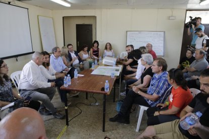 Reunión del presidente Quim Torra con los alcaldes de los municipios afectados por el fuego. 