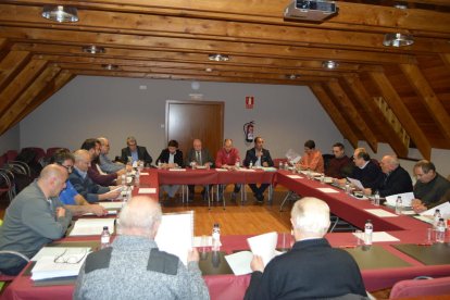 Imagen de la reunión de ayer del consejo consultivo de Aran.