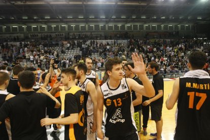 Kregor Hermet després d’un dels últims partits amb la samarreta del Força Lleida.