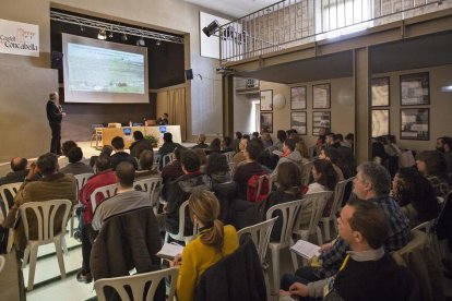 El castillo de Concabella fue ayer el escenario de las jornadas. 