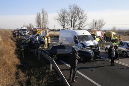 Accident amb quatre ferits lleus a l'N240