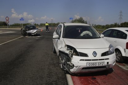 Greu un motorista al sortir de la via a Coll de Nargó