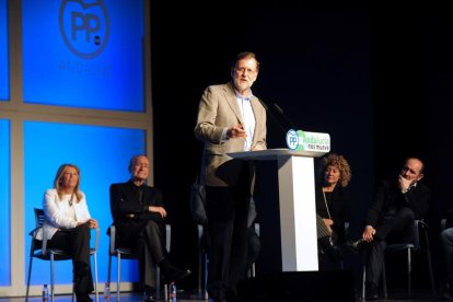 Rajoy, en un acte ahir a Marbella.