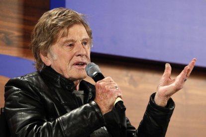 L’actor i fundador del certamen, Robert Redford, durant el discurs inaugural.