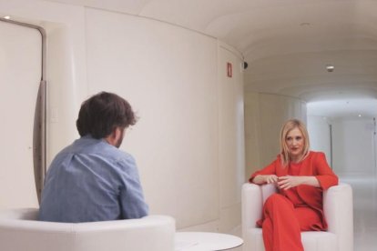 Jordi Évole conversa con la presidenta de Madrid, Cristina Cifuentes.