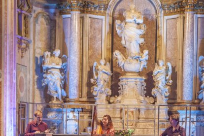 La soprano i arpista Arianna Savall, l’any passat a Cervera.