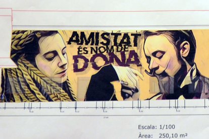 Concurso mural  -  La obra Amistat és nom de dona del artista local Sergi Gaya  ha ganado el concurso de pintura mural convocado por el consistorio con el objetivo de decorar la pared lateral exterior de L’Amistat que conecta con la calle Ciutat ...