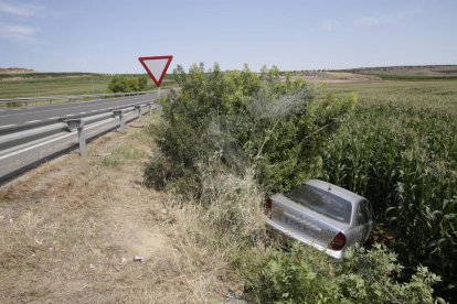 Dos heridos en un accidente en Sarroca de Lleida