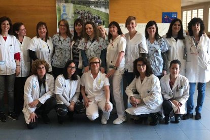 L’equip d’Atenció Primària del Pla d’Urgell es va pintar la cara per afegir-se a la celebració del Dia.