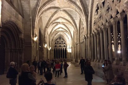 Més de 300 persones van visitar la Seu Vella en la Nit dels Museus.