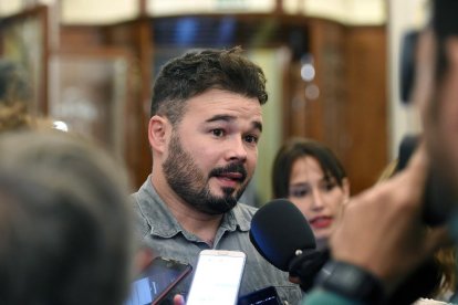 El portaveu d'ERC, Gabriel Rufián.