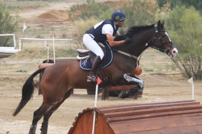 Albert Hermoso, con su caballo Nereo CP, durante un concurso de esta temporada.