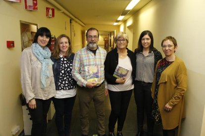 Los docentes de la UdL autores del ‘L’estat de salut i la fragilitat de les persones grans de Lleida’. 