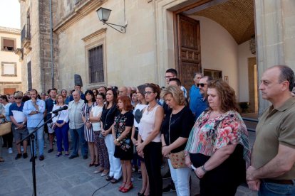 Fotografía de la concentración convocada ayer en Úbeda.