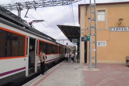 Imatge d’arxiu de l’estació de trens de Cervera.