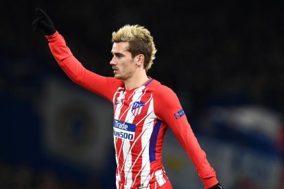 Antoine Griezmann, en un partit de la temporada passada amb l’Atlètic de Madrid.