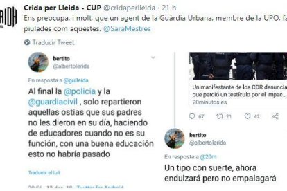 La Crida denuncia piulades d'un policia local contra els CDR i la Urbana nega que sigui un agent