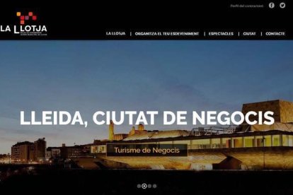 El palau de congressos La Llotja estrena nou web i renova la seva imatge corporativa