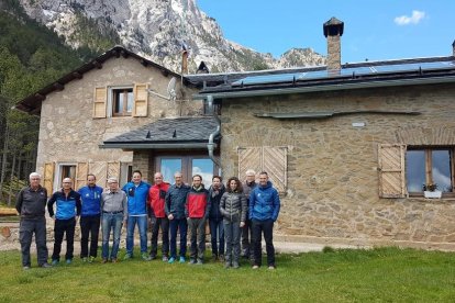 Els assistents a la reunió de treball del projecte Entrepyr II.