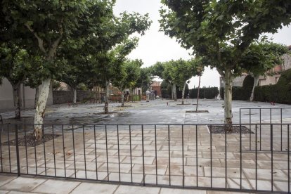 La plaza de la Bassa, que se inaugurará la próxima semana.