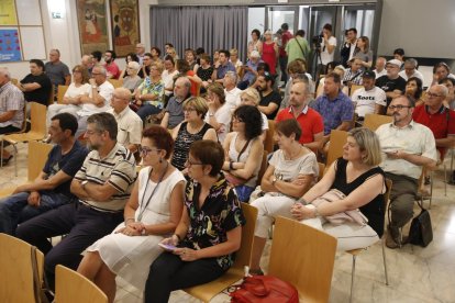 Un moment de la presentació del pla, a la qual va assistir públic del sector cultural de la ciutat.