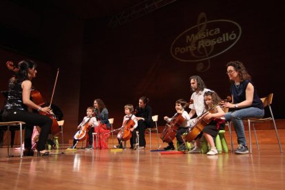 Un momento del concierto protagonizado por los alumnos. 