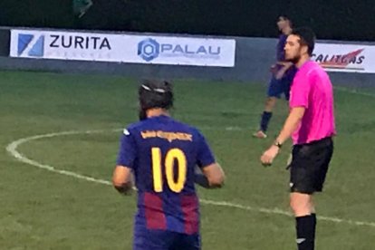 Francesc Peralta, durante el partido del miércoles en Altorricó.