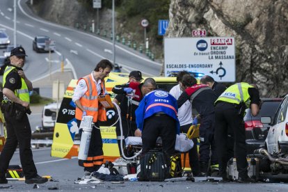 El brutal accidente tuvo lugar el martes por la tarde.