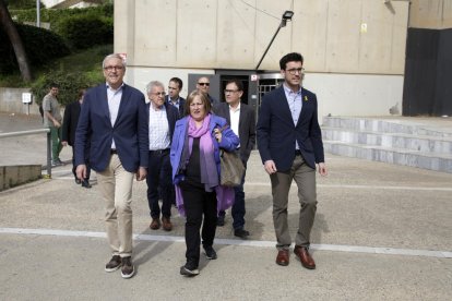 Ramona Barrufet, ayer, a su llegada a los juzgados de Lleida.