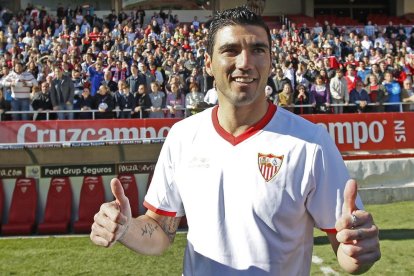 José Antonio Reyes, con la camiseta del Sevilla, club con el que debutó en Primera a los 16 años.