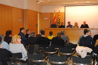 El ple d’ahir a la nit del consell comarcal del Pla d’Urgell.