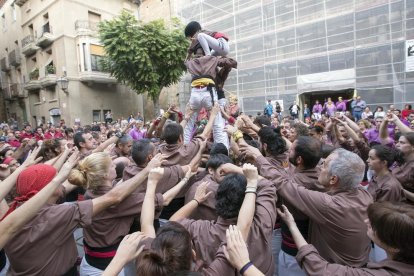 La plaça Major de Guissona va acollir dissabte a la tarda la diada d’aniversari dels Margeners.