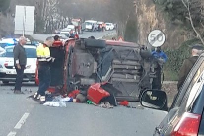 L’accident va tenir lloc ahir a la carretera C-1412b.