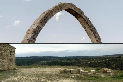 Las piezas del arco derribado aparecieron ayer a tierra y el autor no se llevó ninguna