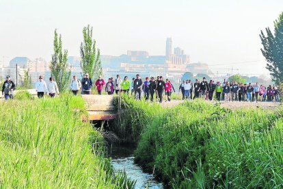 Una vista panorámica de la pasada edición de la Marxa del Segrià que combina deporte y naturaleza.