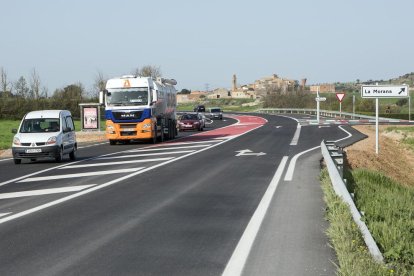 L’estat actual de la carretera entre Tàrrega i Guissona.