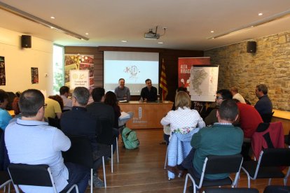 La presentación se hizo en la sede de la comarca, en El Pont. 