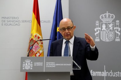 El ministro de Hacienda y Función Pública, Cristóbal Montoro.