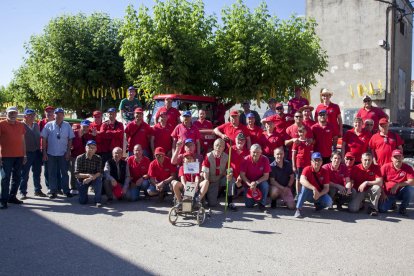 La trobada va comptar amb la participació de propietaris de fins a mig centenar de tractors.