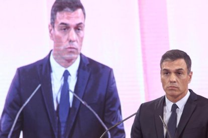 El presidente del Gobierno central en funciones, Pedro Sánchez, ayer, en Madrid.