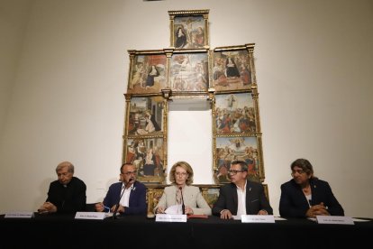 La roda de premsa posterior a la reunió del