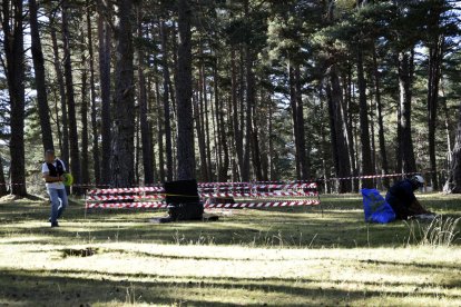 Los Tedax delimitaron la zona y obligaron a los que estaban en el refugio a alejarse del lugar.