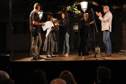 La lectura del pregón de Josep Ramon Ibarz y la proclamación de la ‘pubilleta’, ayer en Lleida. 