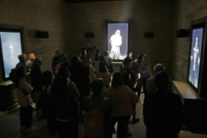 La obra 'Ocean Without en Shore' de Bill Viola en Menàrguens.