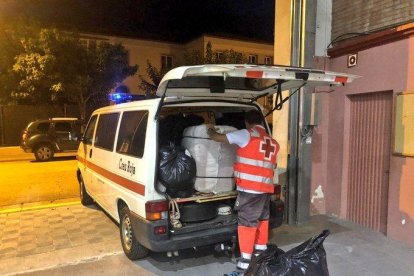 Un dels equips de Creu Roja que va participar en l'operatiu.