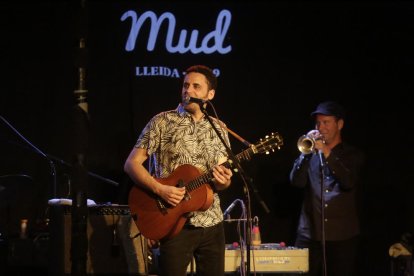 Depedro, ayer durante el concierto inaugural del MUD en el Cafè del Teatre de Lleida.