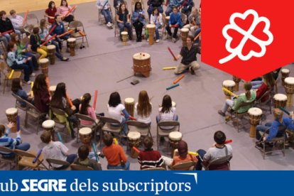 Els grups de percussions Drum Circle que acompanyaran l'OJC.